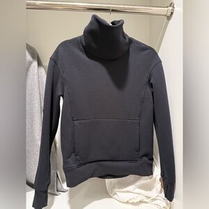 Lululemon Kick The Cold Funnel Neck Black Sweatshirt